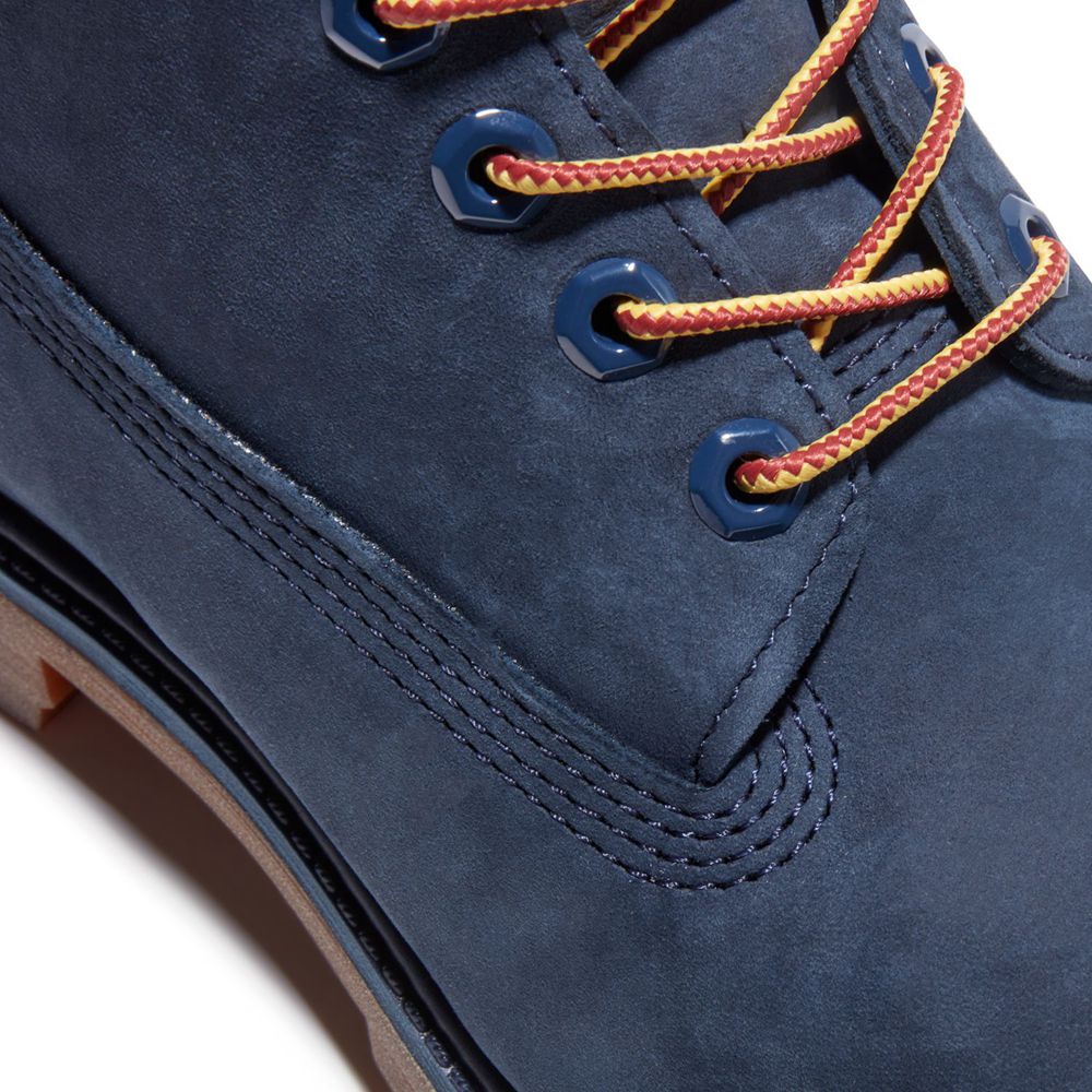 Bocanci De Zapada Timberland Barbati Bleumarin - 6-Inch Premium Waterproof - Romania - CRVJKI513